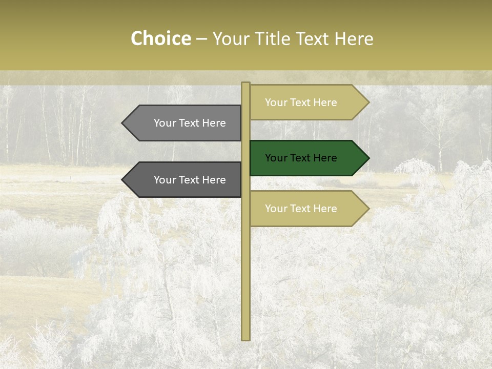 Nature Wintertime Wood PowerPoint Template
