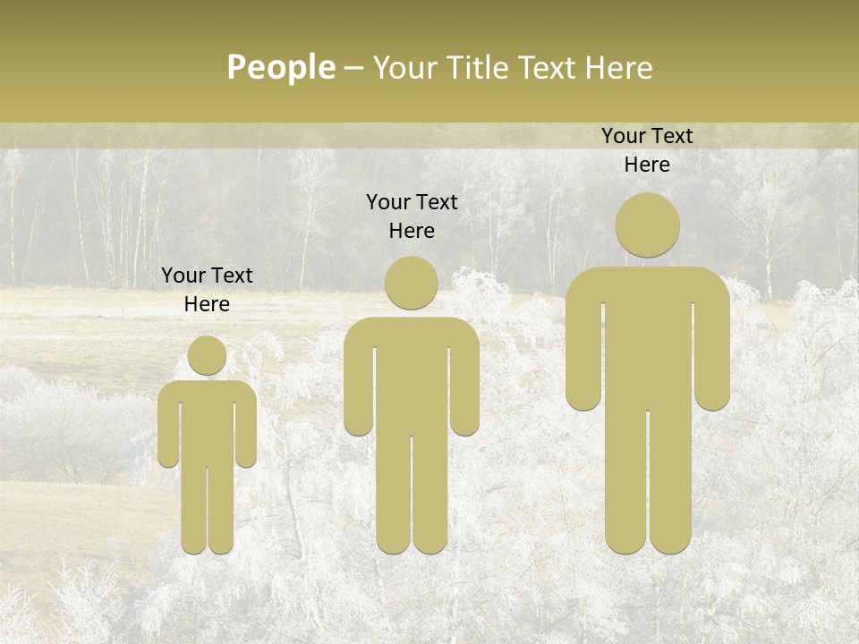 Nature Wintertime Wood PowerPoint Template