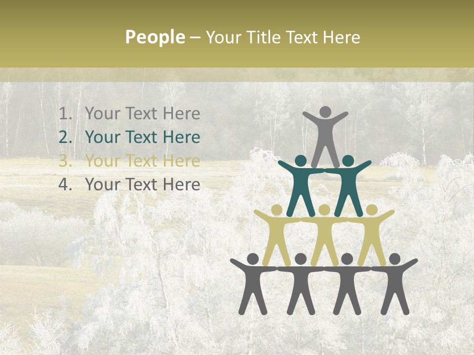 Nature Wintertime Wood PowerPoint Template