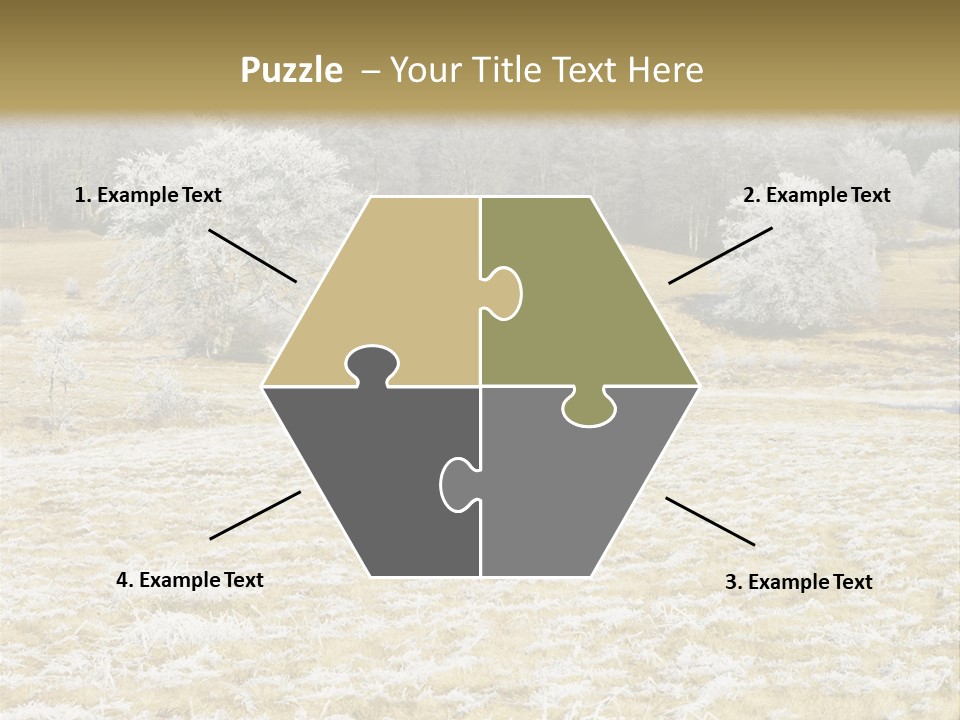 Trees Winter Motives Winter Season PowerPoint Template