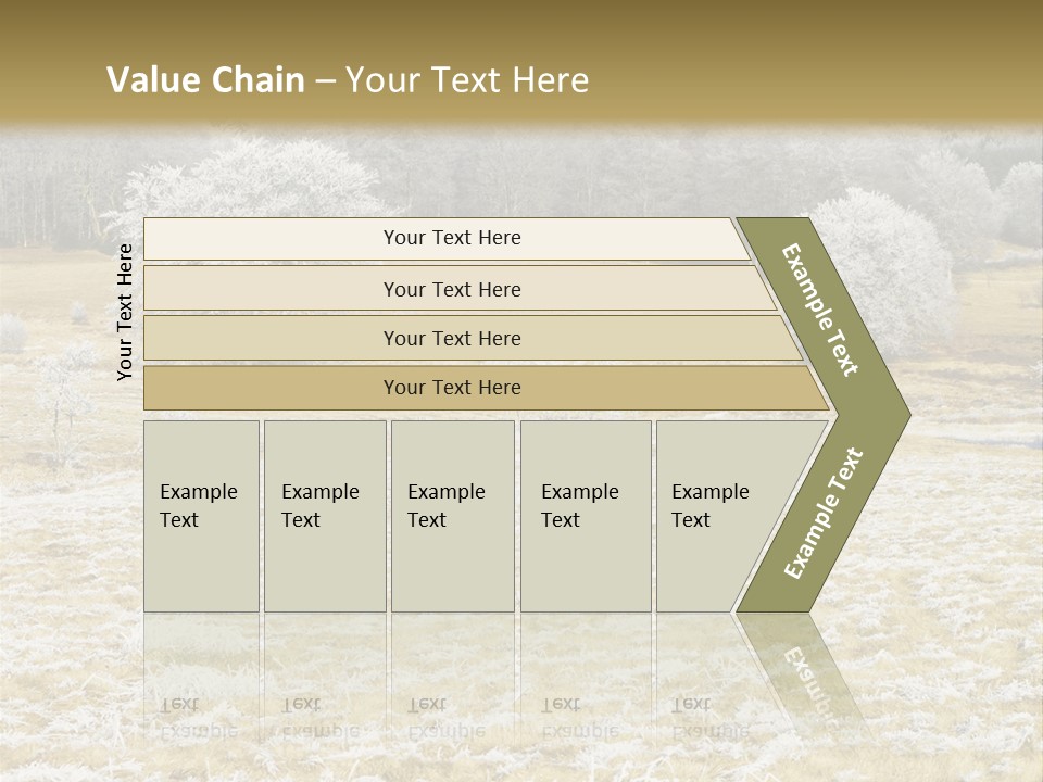 Trees Winter Motives Winter Season PowerPoint Template