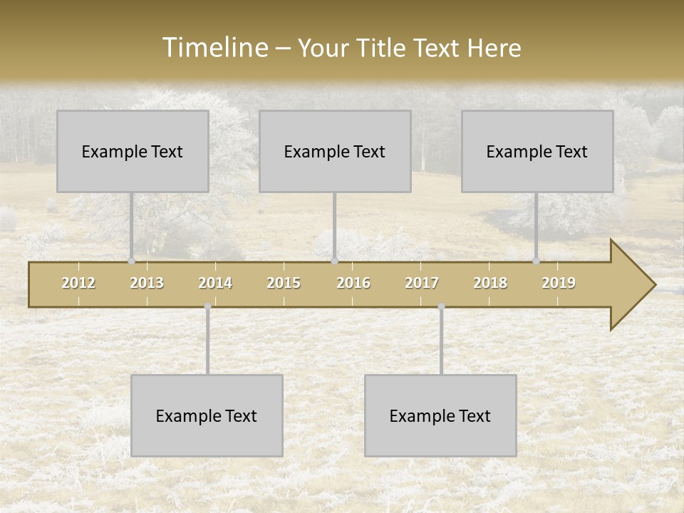 Trees Winter Motives Winter Season PowerPoint Template