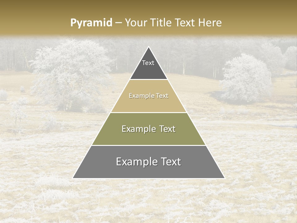 Trees Winter Motives Winter Season PowerPoint Template