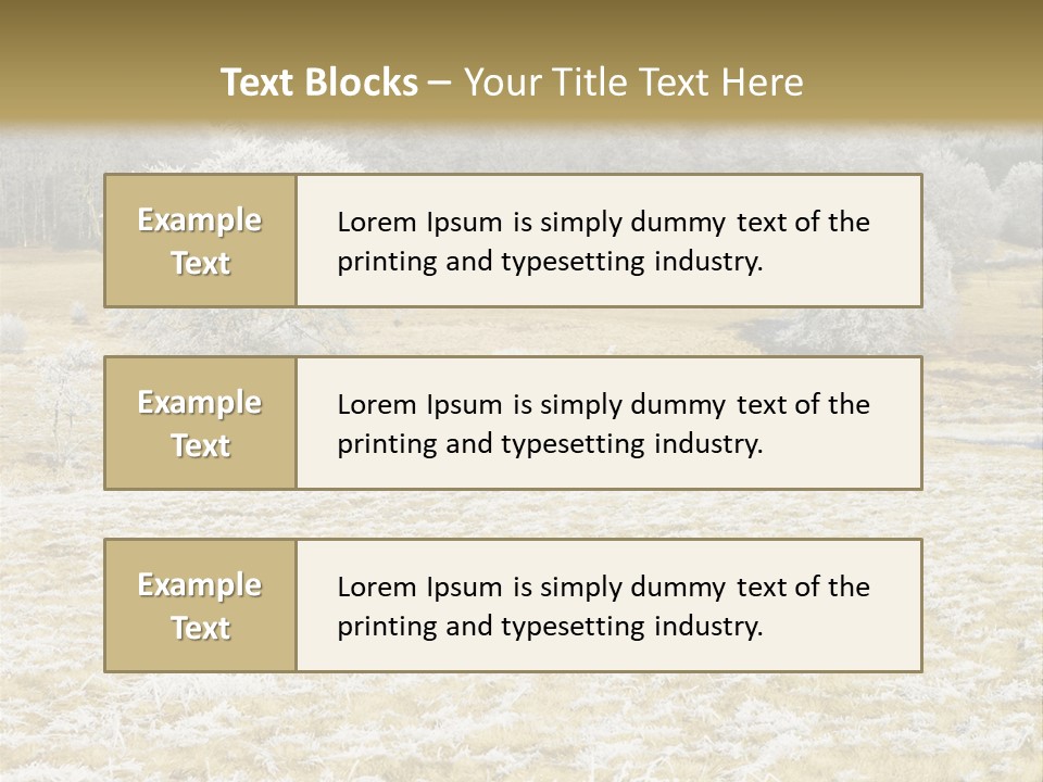 Trees Winter Motives Winter Season PowerPoint Template