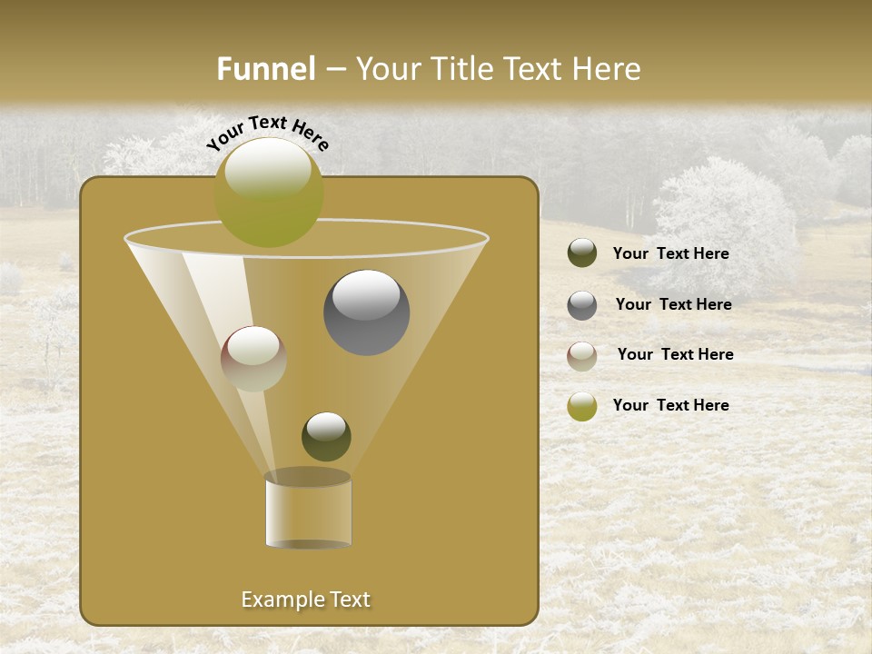 Trees Winter Motives Winter Season PowerPoint Template