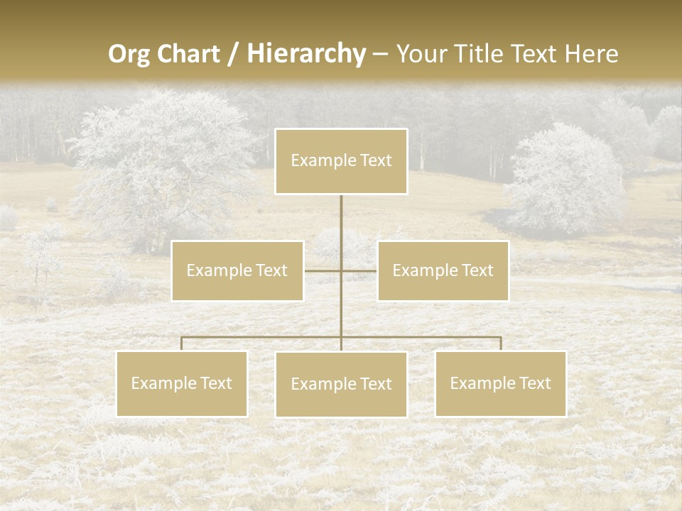 Trees Winter Motives Winter Season PowerPoint Template
