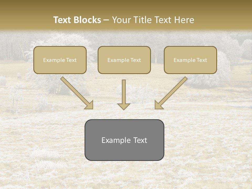 Trees Winter Motives Winter Season PowerPoint Template