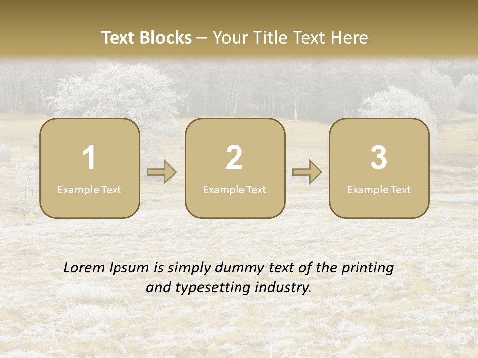 Trees Winter Motives Winter Season PowerPoint Template