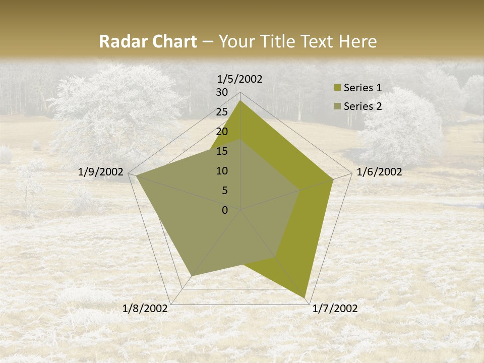 Trees Winter Motives Winter Season PowerPoint Template