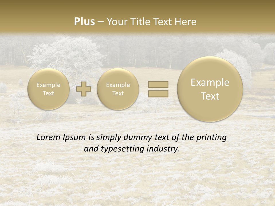 Trees Winter Motives Winter Season PowerPoint Template
