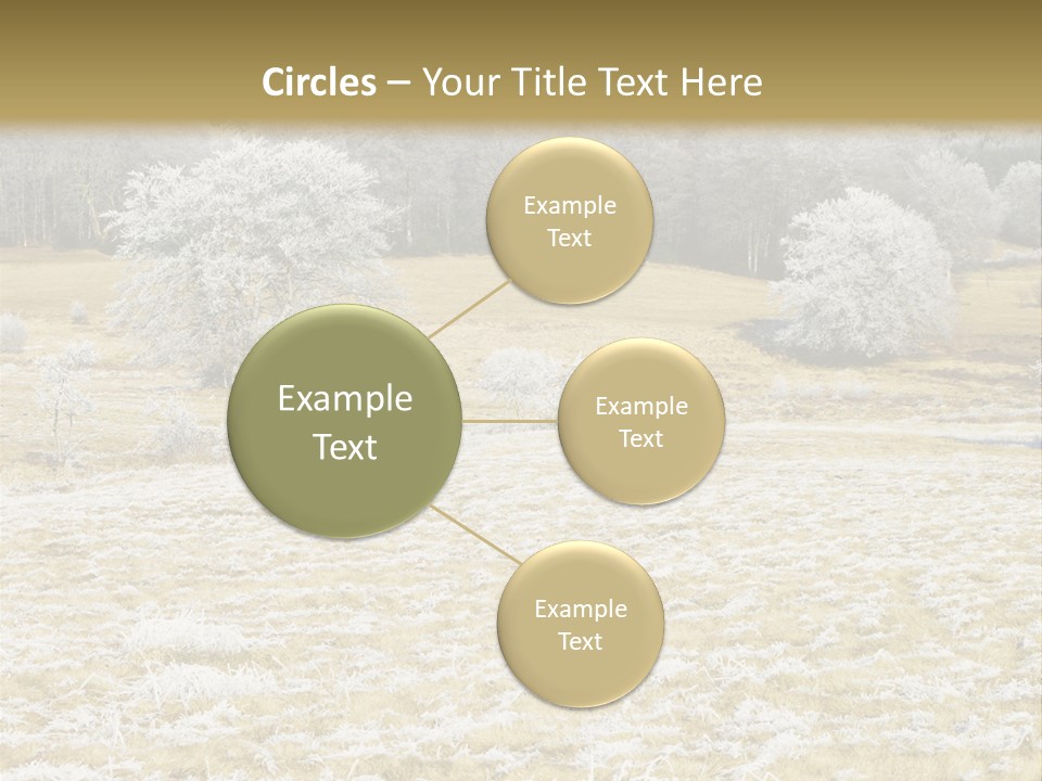 Trees Winter Motives Winter Season PowerPoint Template