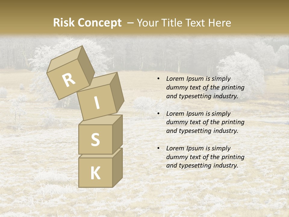 Trees Winter Motives Winter Season PowerPoint Template