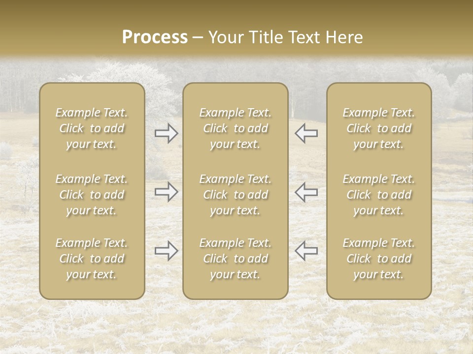 Trees Winter Motives Winter Season PowerPoint Template