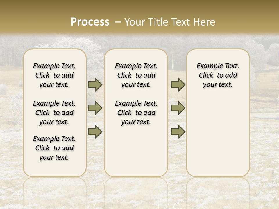 Trees Winter Motives Winter Season PowerPoint Template