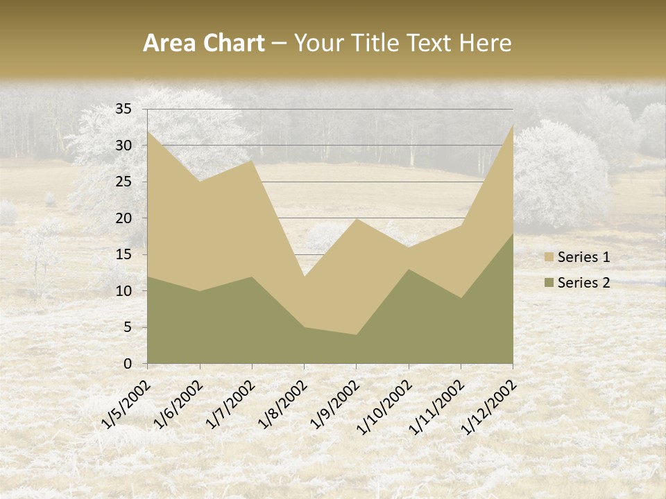 Trees Winter Motives Winter Season PowerPoint Template