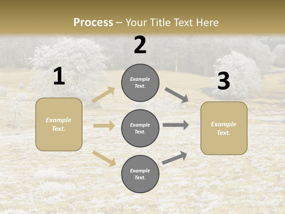 Trees Winter Motives Winter Season PowerPoint Template