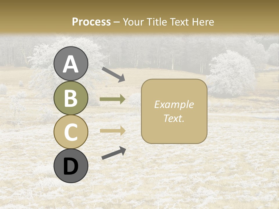 Trees Winter Motives Winter Season PowerPoint Template