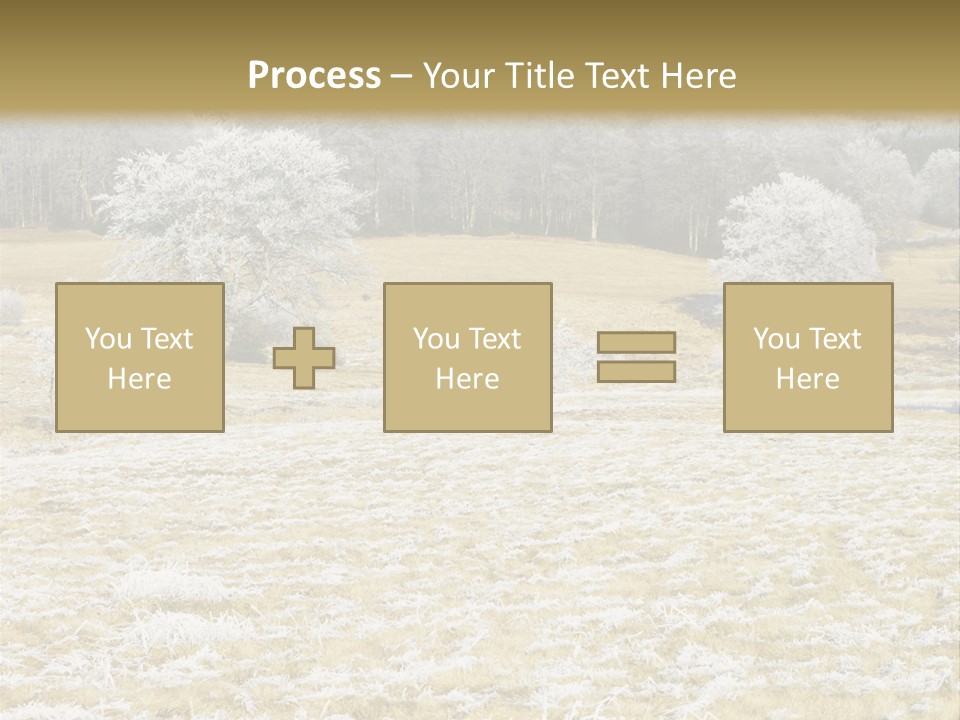 Trees Winter Motives Winter Season PowerPoint Template