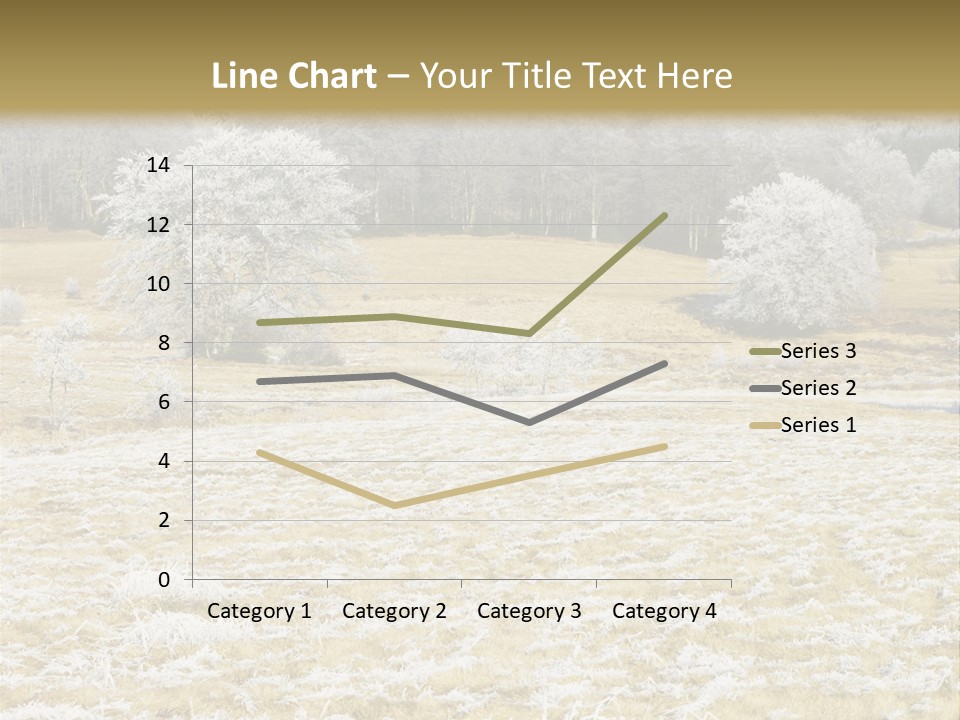 Trees Winter Motives Winter Season PowerPoint Template