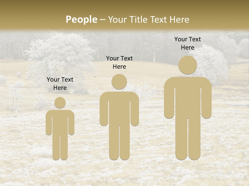 Trees Winter Motives Winter Season PowerPoint Template