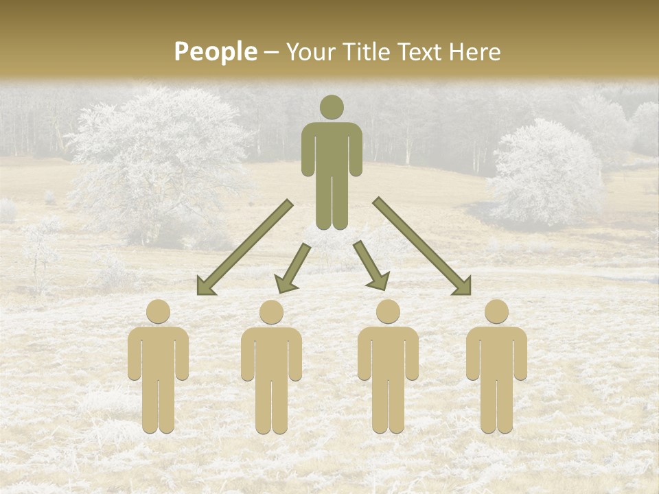 Trees Winter Motives Winter Season PowerPoint Template