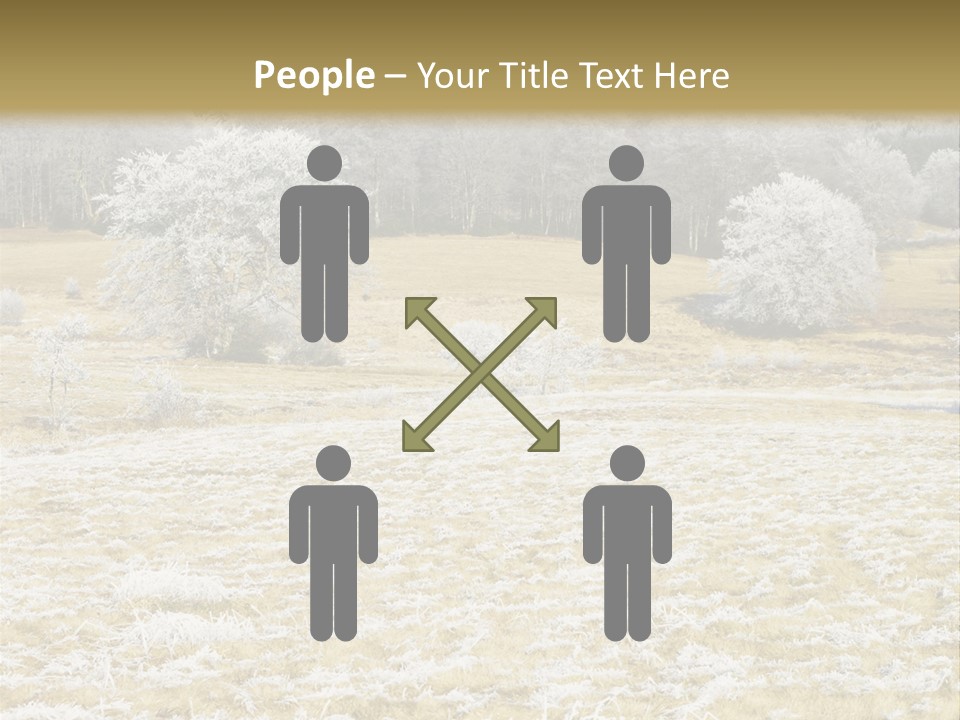 Trees Winter Motives Winter Season PowerPoint Template