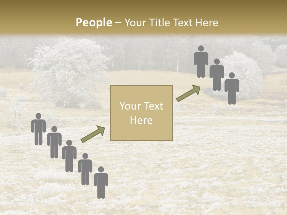 Trees Winter Motives Winter Season PowerPoint Template