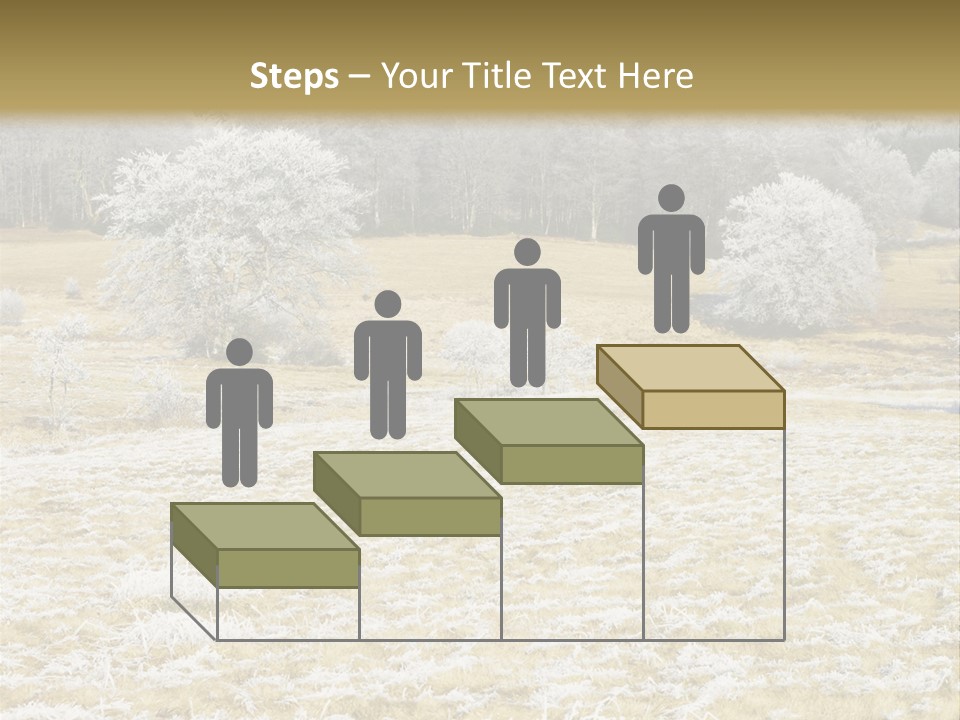 Trees Winter Motives Winter Season PowerPoint Template