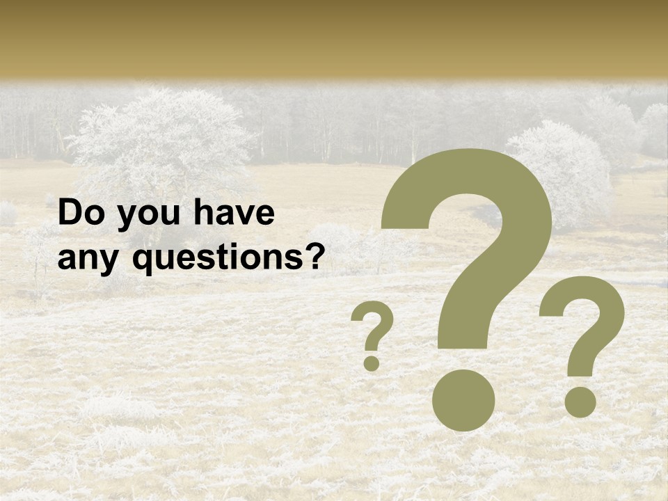 Trees Winter Motives Winter Season PowerPoint Template