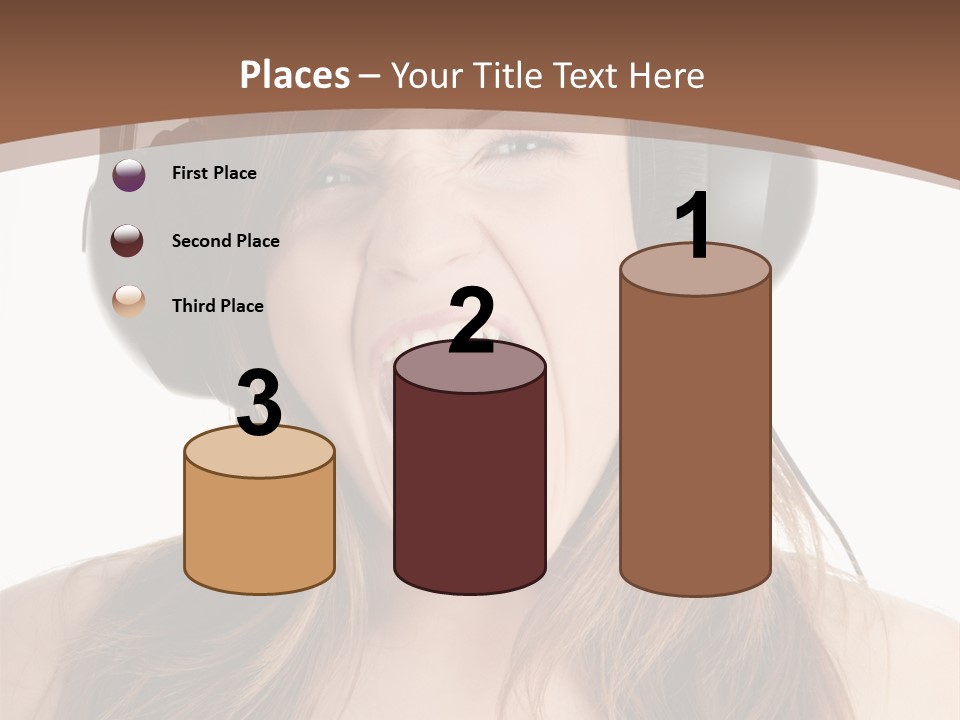 Female Joy Young PowerPoint Template