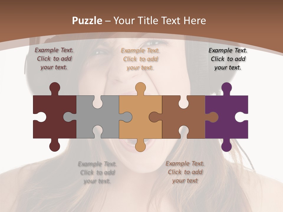 Female Joy Young PowerPoint Template