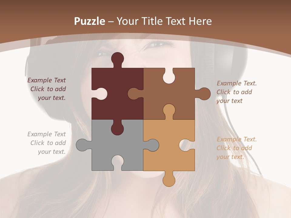 Female Joy Young PowerPoint Template