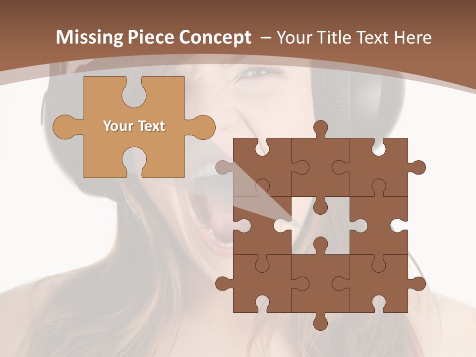 Female Joy Young PowerPoint Template