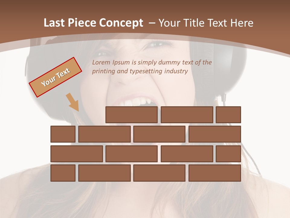 Female Joy Young PowerPoint Template