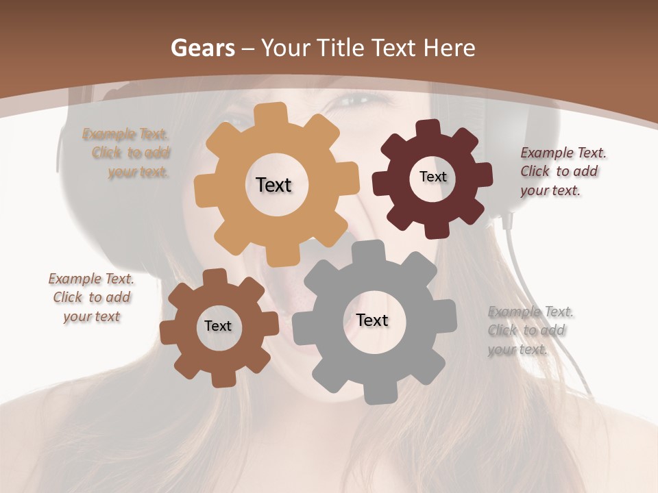 Female Joy Young PowerPoint Template