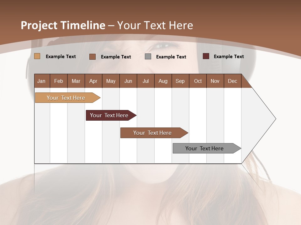 Female Joy Young PowerPoint Template