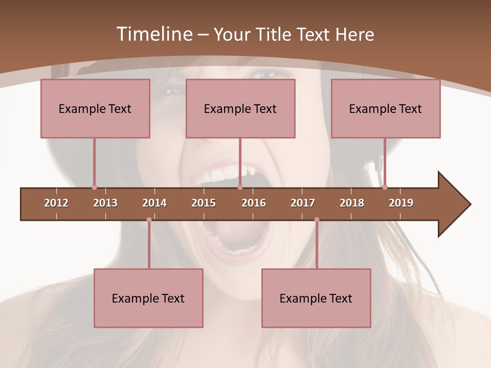 Female Joy Young PowerPoint Template