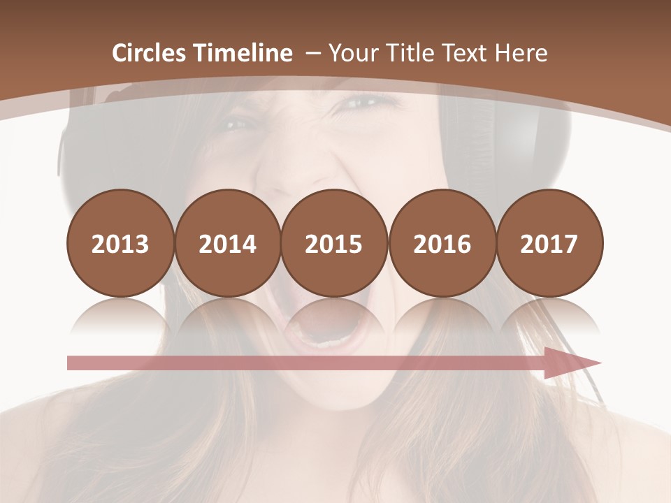 Female Joy Young PowerPoint Template