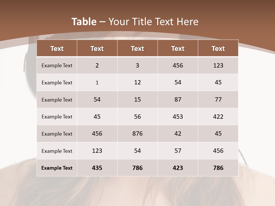 Female Joy Young PowerPoint Template