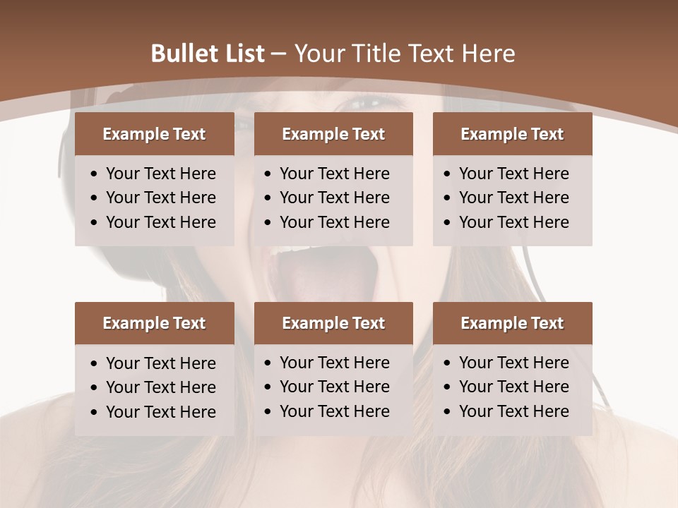 Female Joy Young PowerPoint Template