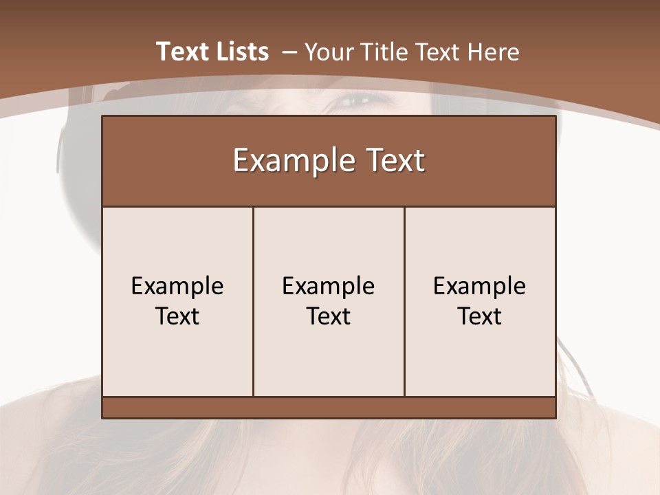 Female Joy Young PowerPoint Template