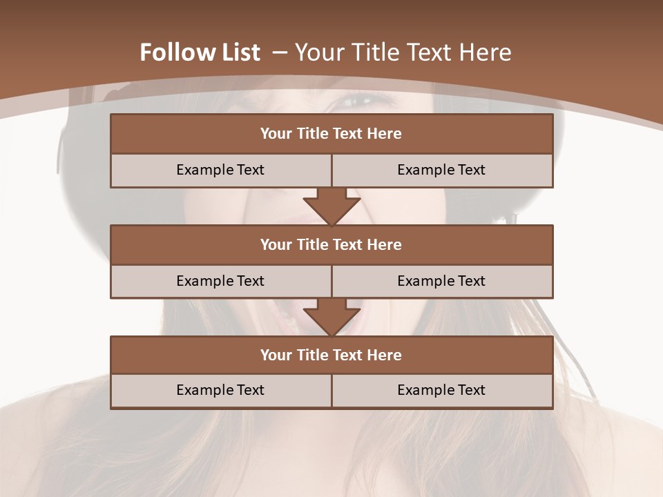 Female Joy Young PowerPoint Template