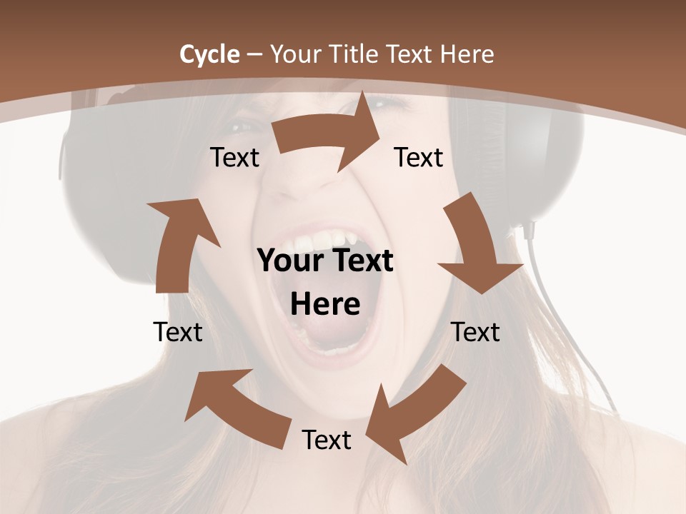 Female Joy Young PowerPoint Template