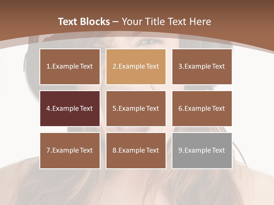 Female Joy Young PowerPoint Template