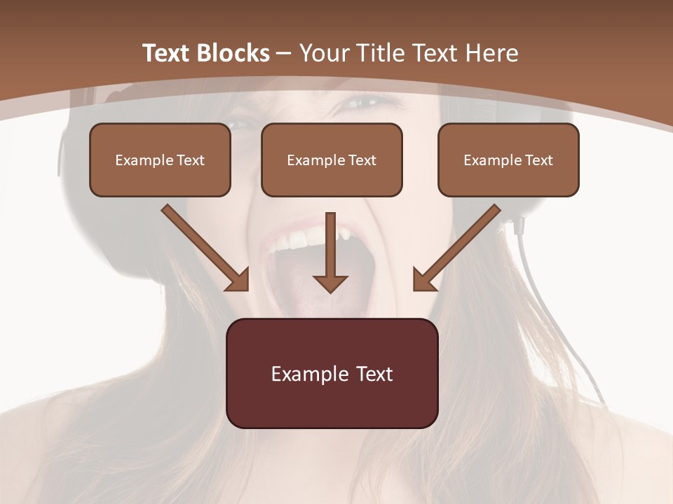 Female Joy Young PowerPoint Template