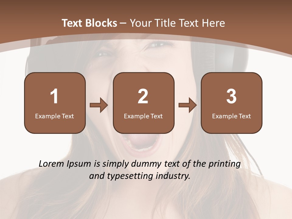 Female Joy Young PowerPoint Template