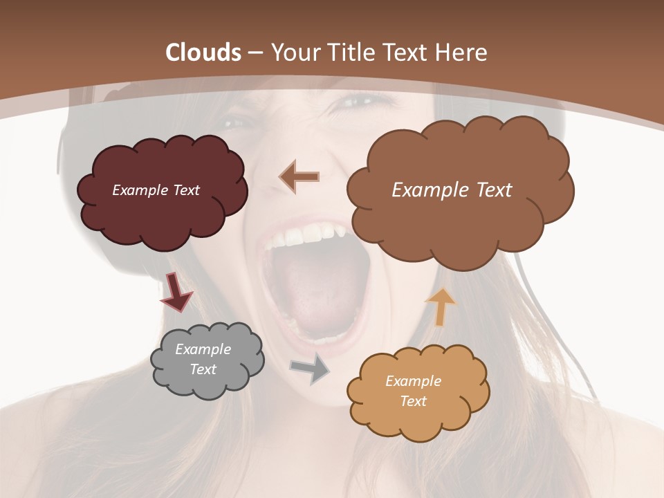 Female Joy Young PowerPoint Template