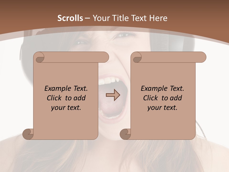 Female Joy Young PowerPoint Template