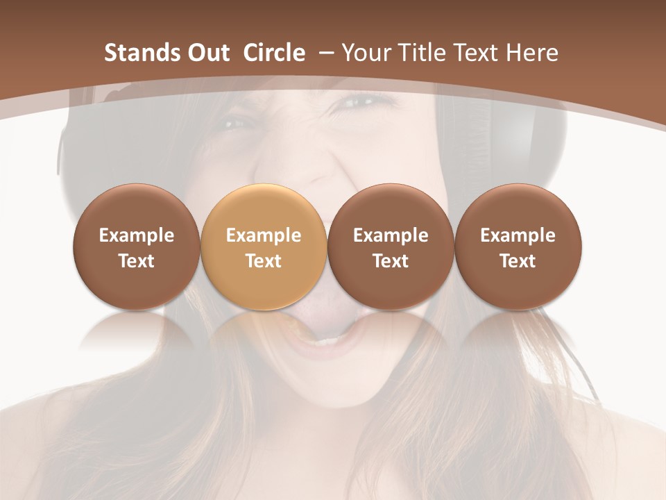 Female Joy Young PowerPoint Template