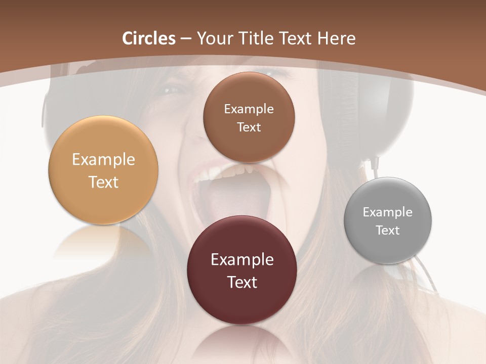 Female Joy Young PowerPoint Template